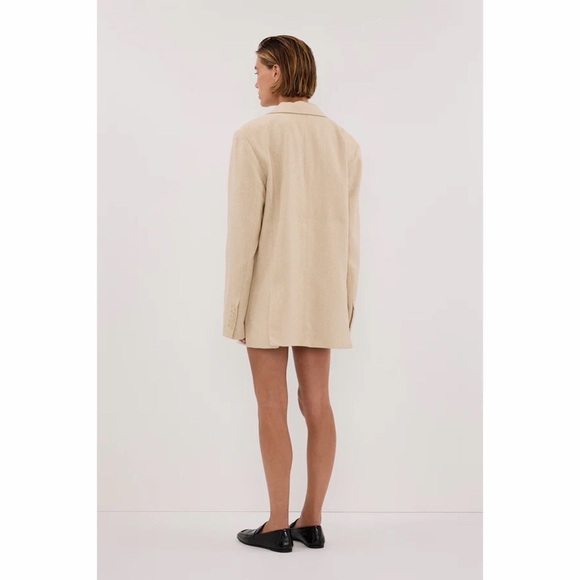 DISSH FRANKIE OAT OVERSIZED TWEED BOYFRIEND BLAZER, size US4 - Picture 8 of 8